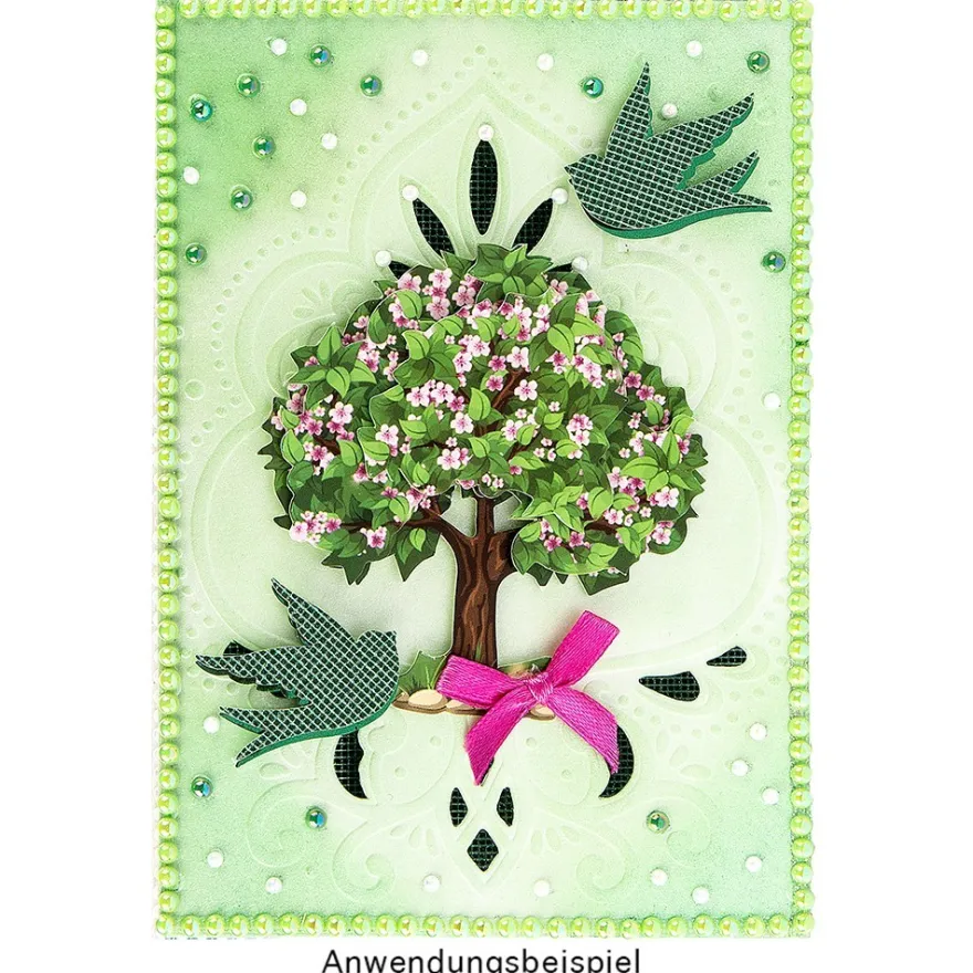 Deluxe-Grußkarten "Ornament", B6, 10 Stück, inkl. Einleger & Umschläge