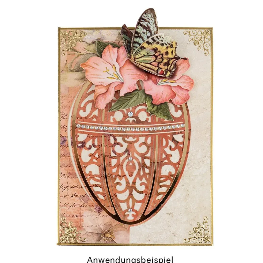 Deluxe-Grußkarten, Osterei, 11,5cm x 16,5cm, 5 Designs, inkl. Einleger und Umschläge, 30-teilig