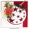Deluxe-Grußkarten "Weihnachtskugel 1", 16cm x 16cm, 10 Stück, inkl. Einleger & Umschläge