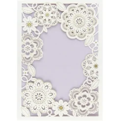 Deluxe-Laser-Grußkarten, Design 2, 11,5cm x 16,5cm, inkl. Einleger und Umschlag, 5 Stück