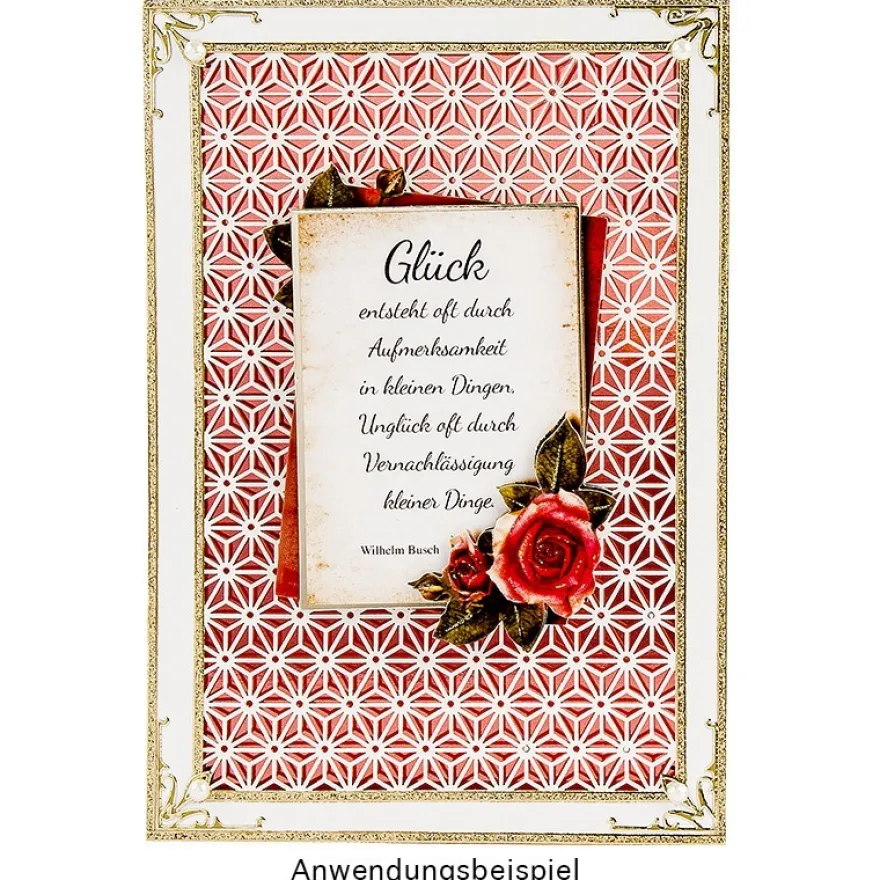 Deluxe-Laser-Grußkarten, Design 4, 11,5cm x 16,5cm, inkl. Einleger und Umschlag, 5 Stück