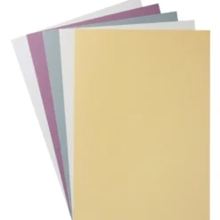 Design-Karton, "Kashmir Leinen", Din A4, 5 Farben, 10 Bogen