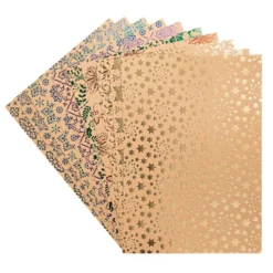 Design-Papier, Winter/Weihnachten 2, DIN A4, 250g/m², 10 Designs, 10 Bogen