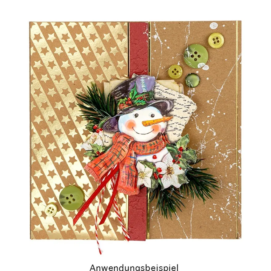 Design-Papier, Winter/Weihnachten, DIN A4, 250g/m², 10 Designs, 10 Bogen