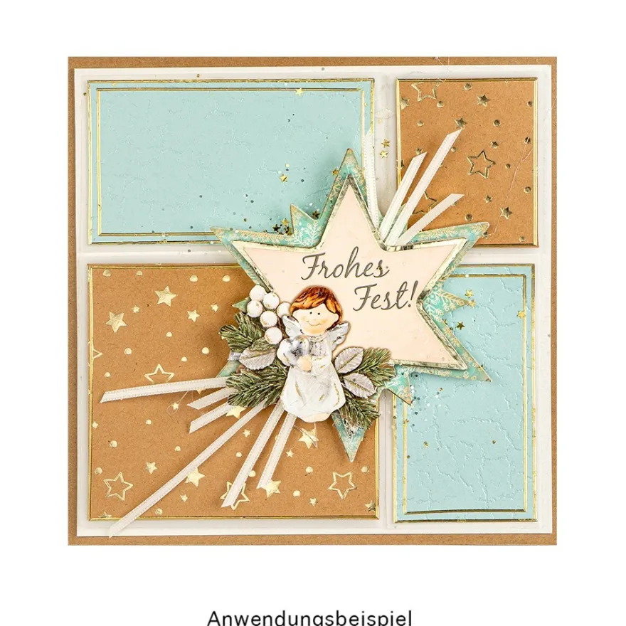 Design-Papier, Winter/Weihnachten, DIN A4, 250g/m², 10 Designs, 10 Bogen