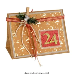 Design-Papier, Winter/Weihnachten, DIN A4, 250g/m², 10 Designs, 10 Bogen