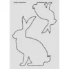 Design-Schablone, Hase, DIN A4