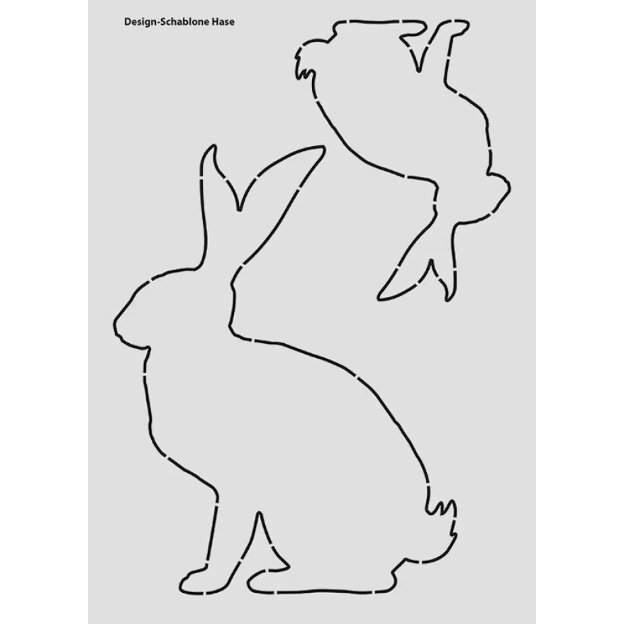 Design-Schablone, Hase, DIN A4