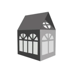 Design-Schablone, Haus, Box, DIN A3