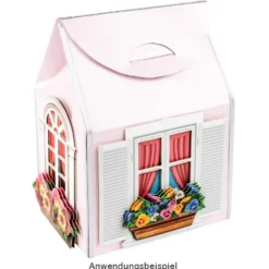 Design-Schablone, Haus, Box, DIN A3