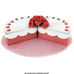 Design-Schablone, Kuchen-Schachtel, DIN A3