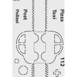 Design-Schablone Nr. 9 "Auto-Box", DIN A4