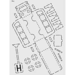Design-Schablone Nr. 5 "Bus", DIN A4