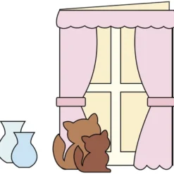 Design-Schablone Nr. 11 "Fenster-Grußkarte", DIN A4
