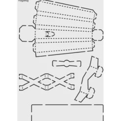 Design-Schablone Nr. 10 "Flugzeug", DIN A4