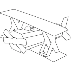 Design-Schablone Nr. 10 "Flugzeug", DIN A4
