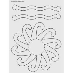 Design-Schablone Nr. 2 "Frühlings-Körbchen", DIN A4