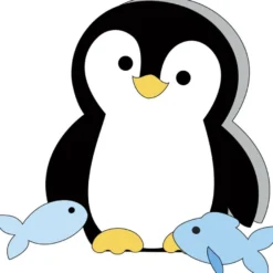 Design-Schablone Nr. 8 "Pinguin-Box", DIN A4