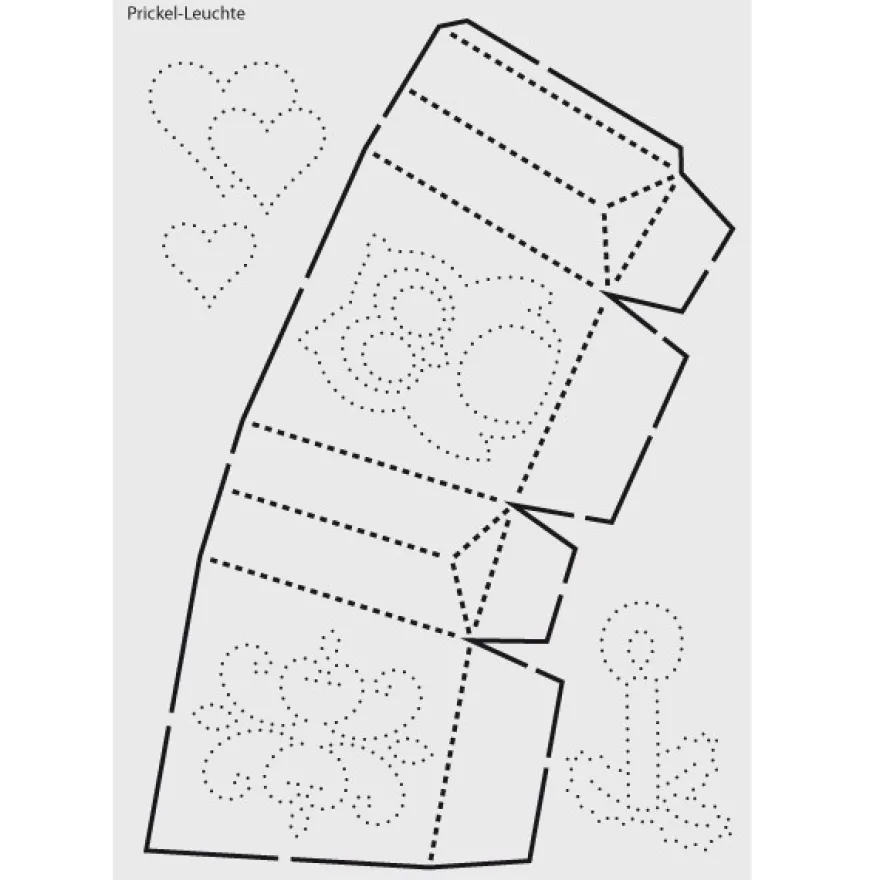 Design-Schablone Nr. 1 "Prickel-Leuchte", DIN A4