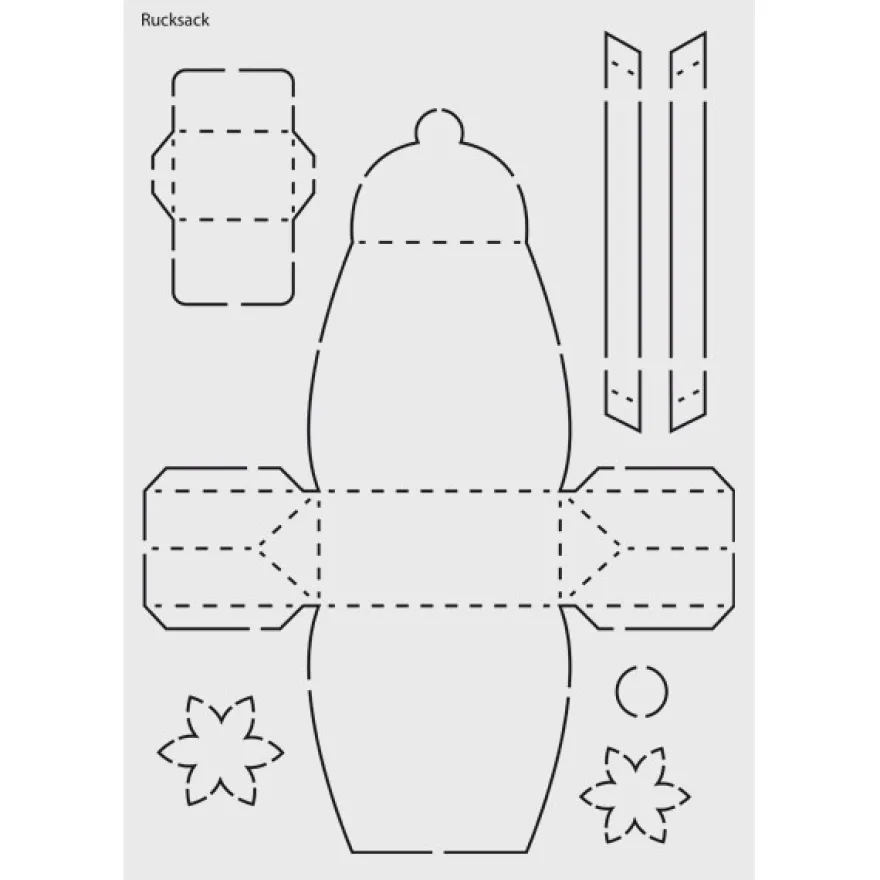 Design-Schablone Nr. 4 "Rucksack", DIN A4