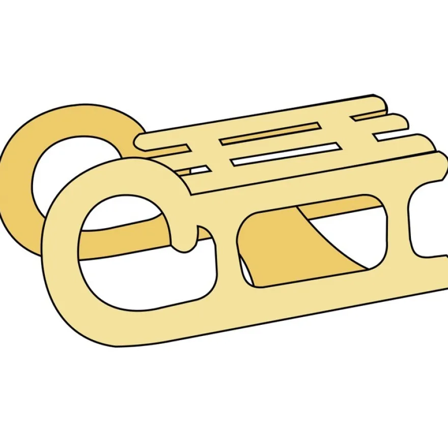 Design-Schablone Nr. 1 "Schlitten", DIN A4