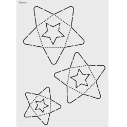 Design-Schablone Nr. 6 "Sterne", DIN A4