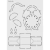 Design-Schablone Nr. 5 "Wecker-Box", DIN A4