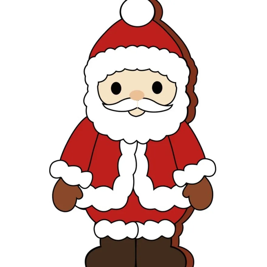 Design-Schablone Nr. 5 "Weihnachtsmann-Box", DIN A4