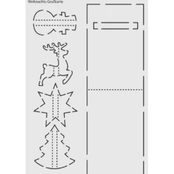 Design-Schablone Nr. 4 "Weihnachts-Grußkarte", DIN A4