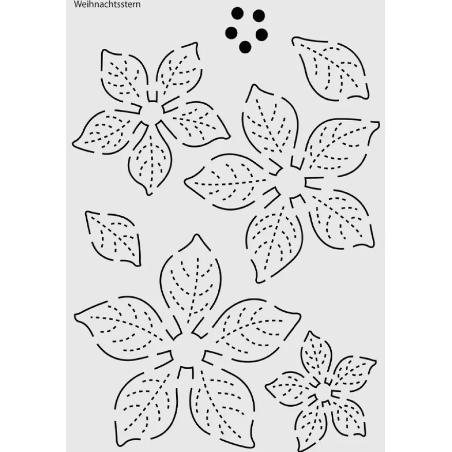 Design-Schablone Nr. 7 "Weihnachtsstern", DIN A4