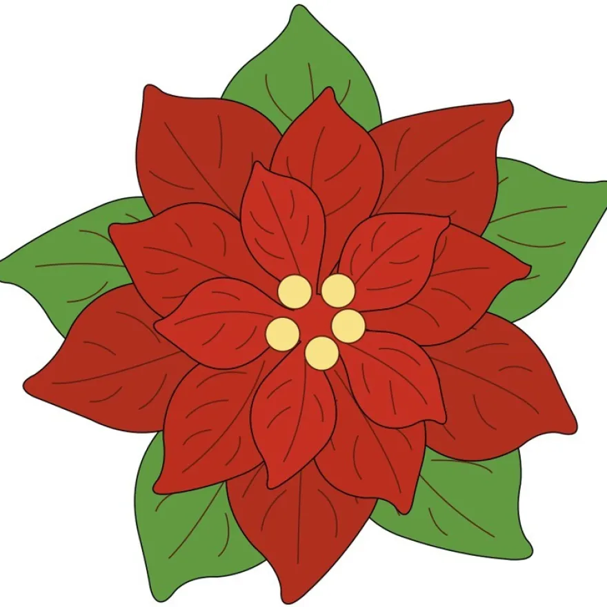 Design-Schablone Nr. 7 "Weihnachtsstern", DIN A4