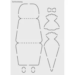 Design-Schablone Nr. 9 "Zur Einschulung", DIN A4