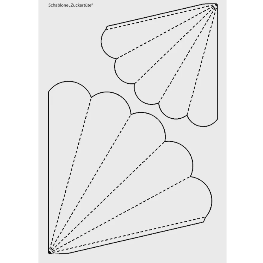 Design-Schablone, Zuckertüte/Schultüte, DIN A3