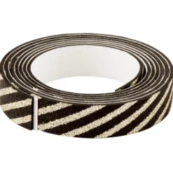 3-D Glamour-Tape/Deko-Klebeband, 15mm x 120cm, schwarz/gold