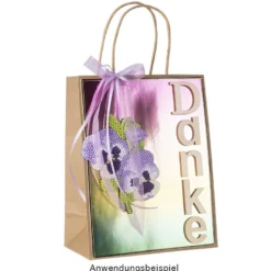Diamond-Painting-Anhänger, Blumen, 6 Designs, 1,7mm stark, doppelseitig, mit Zubehör, 6 Stück