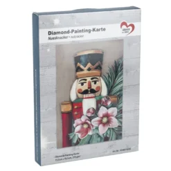Diamond-Painting-Aufleger, Nussknacker, 11,5cm x 16,5cm, 370 g/m², vollflächig klebend