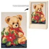 Diamond-Painting-Aufleger, Teddybär, 11,5cm x 16,5cm, 370 g/m², vollflächig klebend
