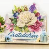 Diamond-Painting-Aufstellkarte, Gratulation!, 16,3cm x 16cm, inkl. Zubehör