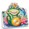 Diamond-Painting-Aufstellkarte, Froschkönig, 16,3cm x 16cm, inkl. Zubehör