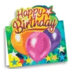 Diamond-Painting-Aufstellkarte, Happy Birthday, 16,3cm x 16cm, inkl. Umschlag & Werkzeug