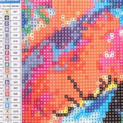 Diamond-Painting-Bild, Auge multicolor, 35cm x 25cm, inkl. Werkzeug