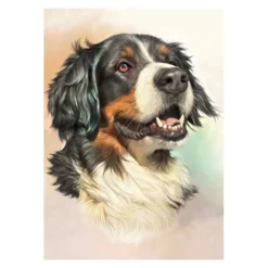 Diamond-Painting-Bild, Berner Sennenhund, 25cm x 35cm, inkl. Werkzeug