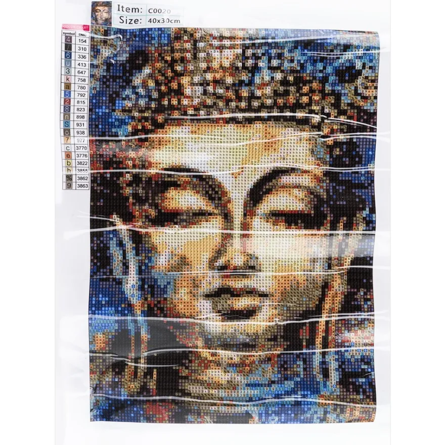 Diamond-Painting-Bild, Buddha, 25cm x 35cm, inkl. Werkzeug