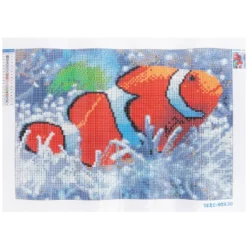 Diamond-Painting-Bild, Clownfisch, 35cm x 25cm, inkl. Werkzeug