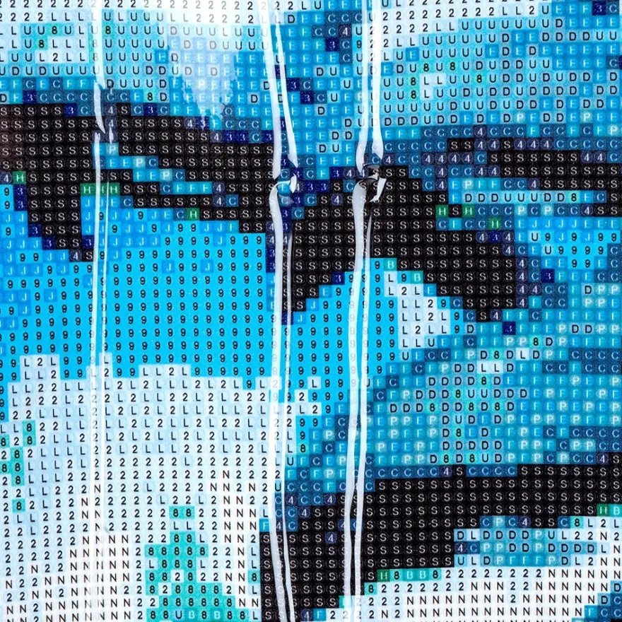 Diamond-Painting-Bild, Delphine, 35cm x 25cm, inkl. Werkzeug