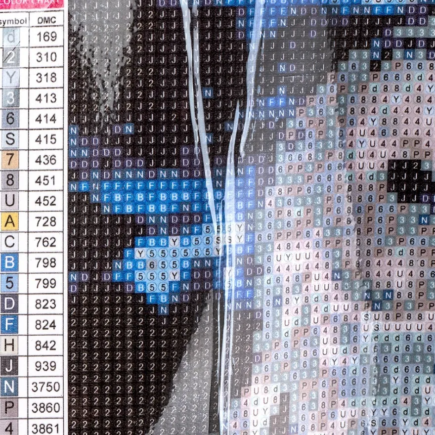 Diamond-Painting-Bild, Eulen 1, 35cm x 25cm, inkl. Werkzeug