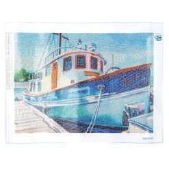 Diamond-Painting-Bild, Fischkutter, 25cm x 35cm, inkl. Werkzeug
