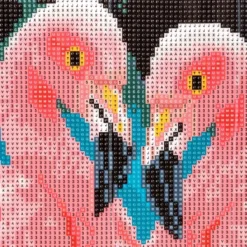 Diamond-Painting-Bild, Flamingos, 25cm x 35cm, inkl. Werkzeug