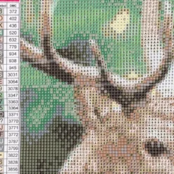 Diamond-Painting-Bild, Hirsch, 25cm x 35cm, inkl. Werkzeug