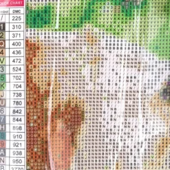 Diamond-Painting-Bild, Hundefamilie, 35cm x 25cm, inkl. Werkzeug